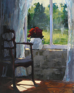 The painting "Morning Light" (30x24) by Mimi Shaw